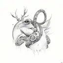 Herz mit Infinity zeichen tattoo design idea