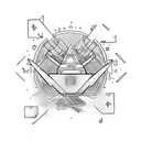 dumpster fire tattoo design idea
