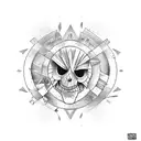 dumpster fire tattoo design idea