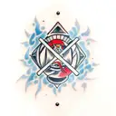 Dumpster Fire tattoo design idea