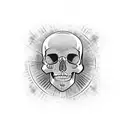 world, skull, cross, 3, heart  tattoo design idea