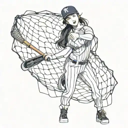 net York yankees tirbal asian girl tattoo design idea