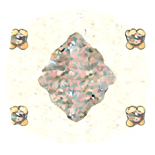 abstract bear seamless pattern tattoo design idea