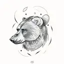 mechanical bear tattoo pattern tattoo design idea