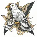 seagull tattoo design idea
