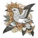 seagull tattoo design idea