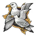 seagull tattoo design idea