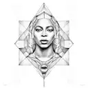 Beyoncé's Renaissance look as Leonardo da Vinci's Vitruvian Man tattoo design idea