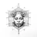 Beyoncé as Leonardo da Vinci's Vitruvian Man tattoo design idea
