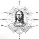 Beyoncé as Leonardo da Vinci's Vitruvian Man tattoo design idea