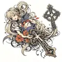 crosses and bibble verse tattoo design idea