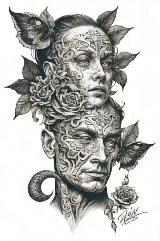 Self-knowledge tattoo design idea