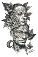 Self-knowledge tattoo design idea