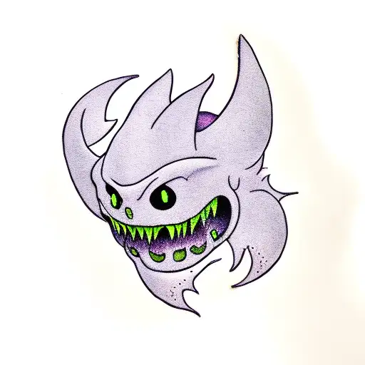 Gengar Gastly Haunter tattoo design idea