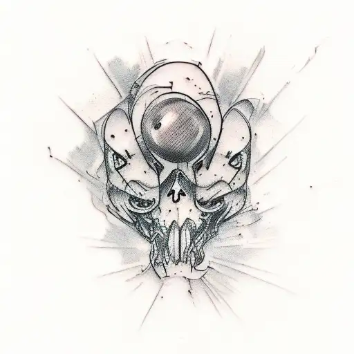A tattoo design inspired by punk FOR 4 BROTHERS tattoo design idea