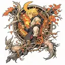 . river of life way final fantasy 7 2. Branches for children 3. Separate branch father Style: Com tattoo design idea