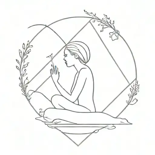 somewhere between the sacred silence and sleep tattoo design idea