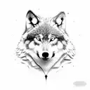 wolf dad wolf mom wolf daugther tattoo design idea