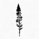 Fireweed tattoo design idea