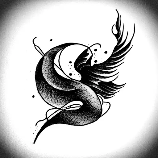mythical creature tattoo design idea