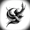 mythical creature tattoo design idea