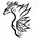 mythical creature tattoo design idea