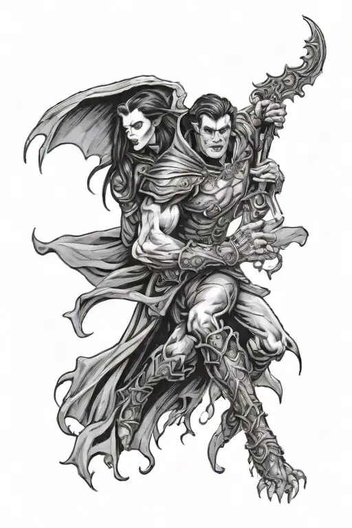 vampire heroes of might and magic 5 tattoo design idea