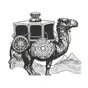 Camel offroad 4x4 driving tattoo design idea