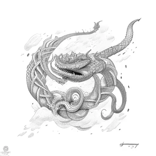 jormungandr tattoo design idea