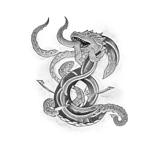 jormungandr tattoo design idea