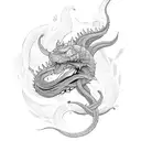 jormungandr tattoo design idea