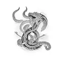 jormungandr tattoo design idea