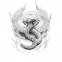 viper tattoo design idea