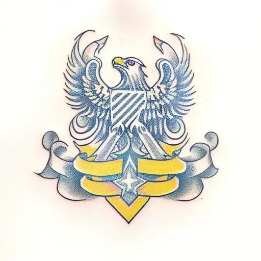 russicher adler tattoo design idea