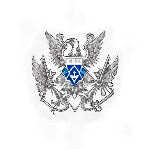 russicher adler tattoo design idea