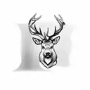 stag  tattoo design idea