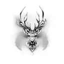 stag  tattoo design idea