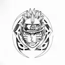 naruto and sasuke  tattoo design idea