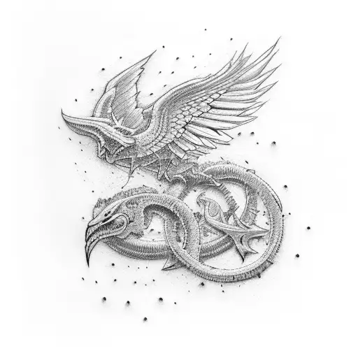 ark angels tattoo design idea