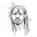 allen iverson practice tattoo design idea