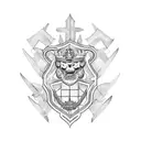 military tattoo design idea