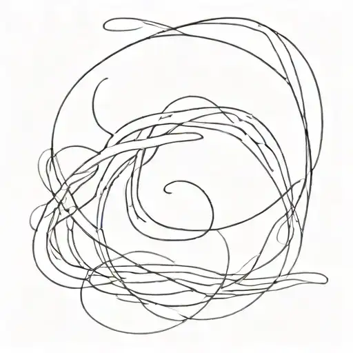 go with the flow tattoo design idea