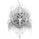 bray wyatt fiend tattoo design idea