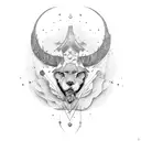 lust tattoo design idea