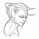 loneliness after a relationship demon tattoo design idea