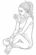 loneliness after a relationship demon tattoo design idea