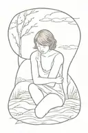 loneliness after a relationship tattoo design idea