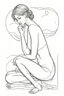 loneliness after a relationship tattoo design idea