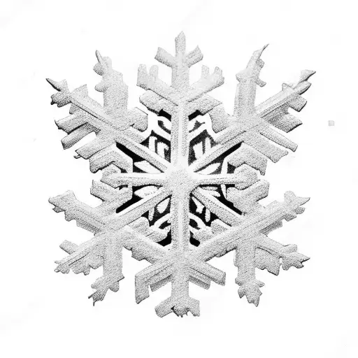 colombian flag plus snowflake tattoo design idea