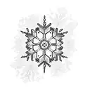 colombian flag plus snowflake tattoo design idea